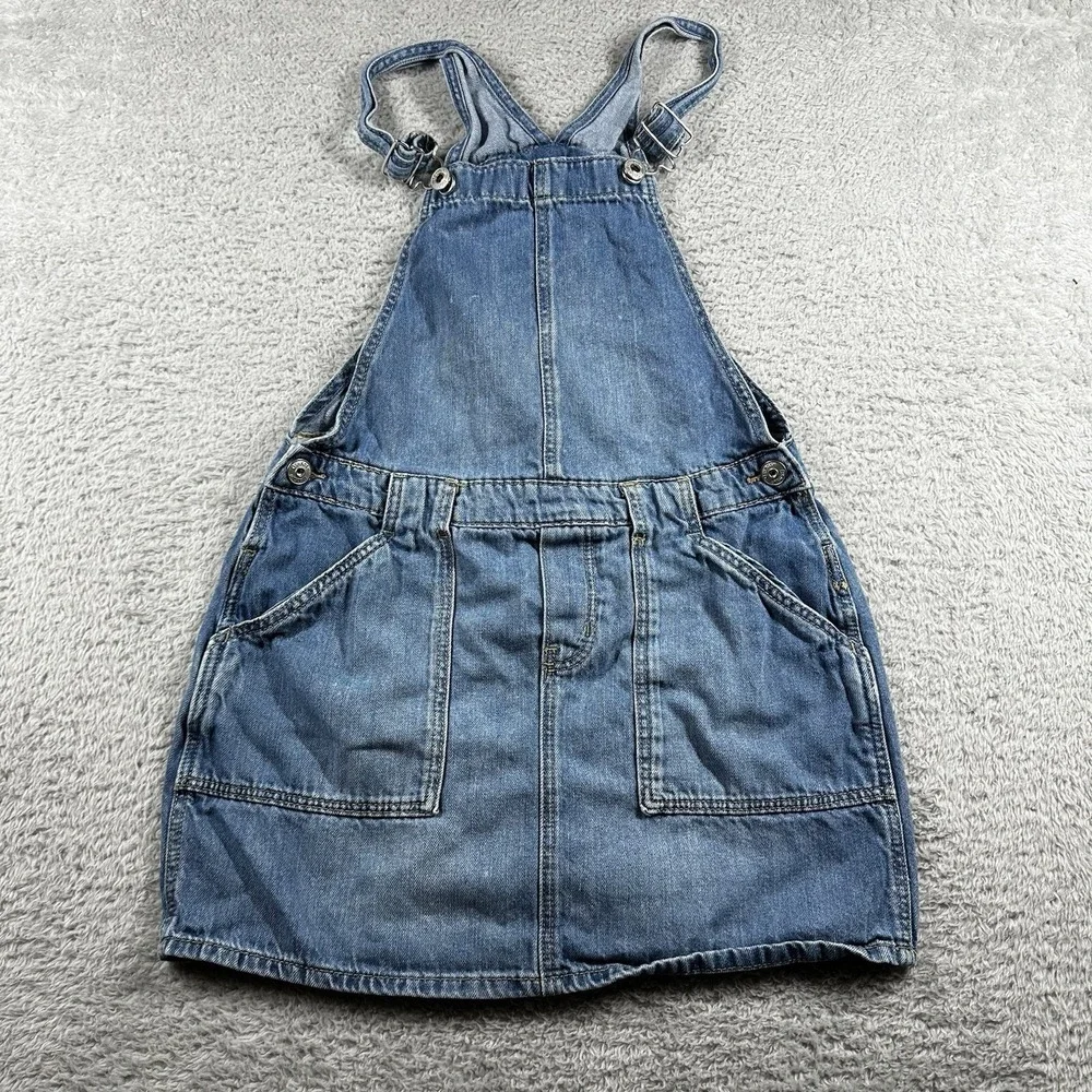 Vintage Osh Kosh Denim Overalls Skirt Youth Girls Large Retro Cottagecore Jean